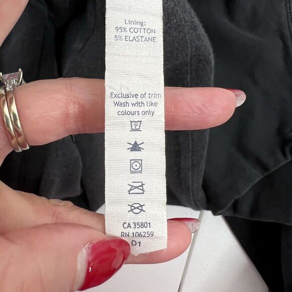 Lululemon That's A Wrap Size 6 Cardigan Sweater Faded Black Stretch French Terry - Picture 11 of 14